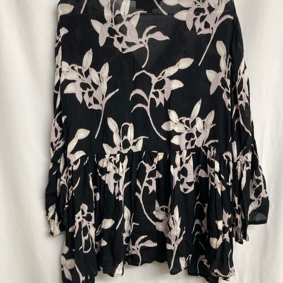 Roaman’s Floral 3/4 Sleeve Ruffled Blouse Size 20W - Picture 10 of 10
